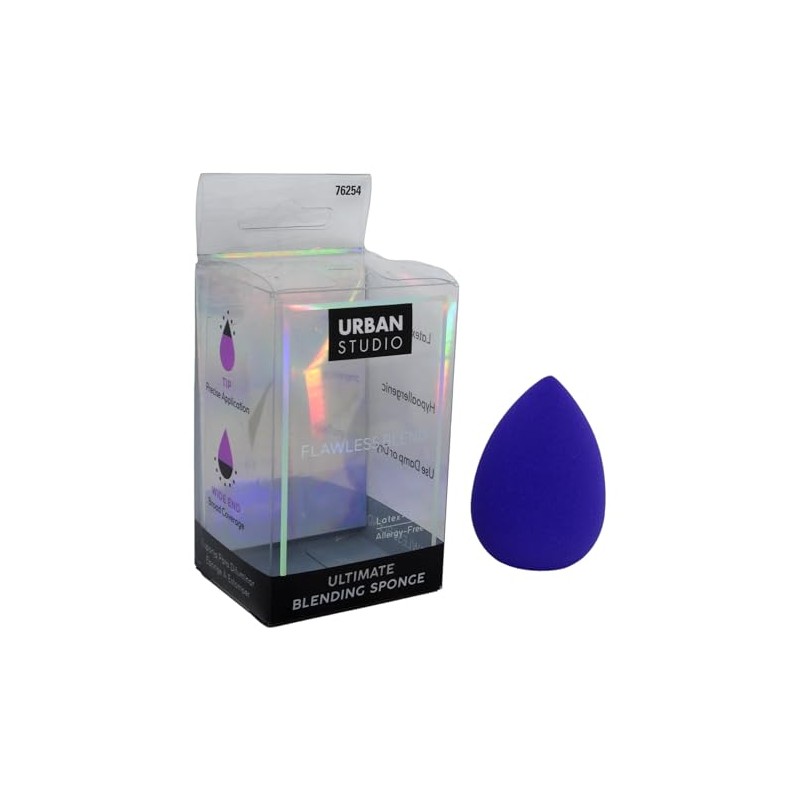 CALA - esponja de precisin para mezclar basemaquillaje (color morado)