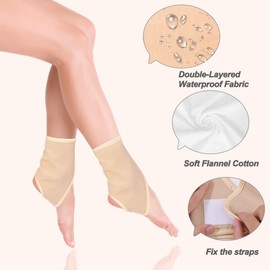 Castor Oil Pack Wrap for Feet - Organic Castor Oil Pack Reusable and Anti Oil Leak with Laundry Storage Bags