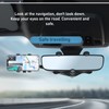 Car Rearview Mirror Phone Holder Adjustable 360 Degrees Rotation Multifunctional