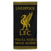 Liverpool Football Crest Black & Gold Beach Bath Towel 100%