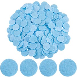 SUNNYCLUE 1000Pcs 1" Blue Felt Circles Felt Fabric Round Pre Cut Non Woven Soft Disc Universal Needlework Handcrafts Decoration Small Circle Shapes Pads for DIY Craft Sewing Glue Projects Supplies