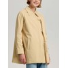 CUFEZN Women's Bow Toggle Trench Coat, 100% Cotton Button Down