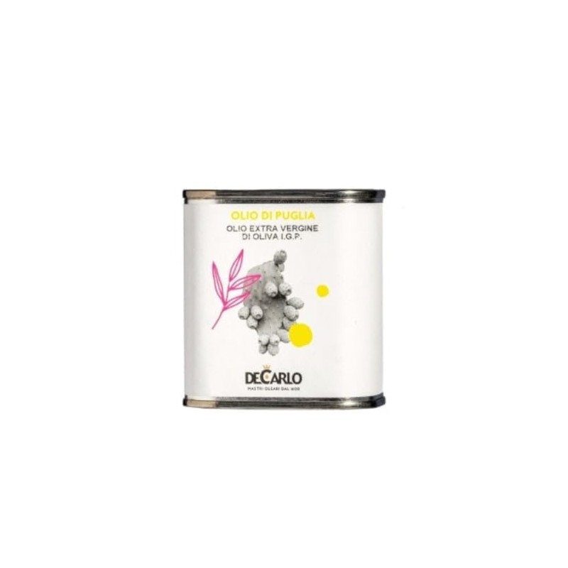 De Carlo. Extra Virgin Olive Oil. Olio di Puglia I.G.P.