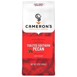 Cameron's Coffee Roasted Ground Coffee Bag, Flavored, Toasted Southern Pecan, 12 Ounce (Pack of 6)