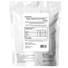 UKHealthHouse Zinc, Calcium, Magnesium & Vitamin D Osteo Complex Supplement Veg 500 Tablets - Maintain Healthy Bones, Teeth, Muscle Function, Immune