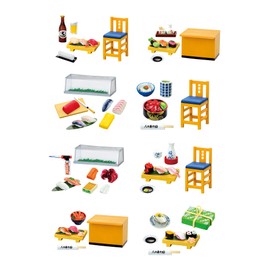 Re-Ment Sushi Restaurant Blind Box - Includes 1 of 8 Collectible Mini Figurines - Fun and Versatile Decoration