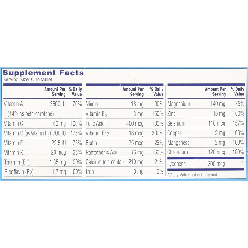 ONE A DAY Men's Multivitamin Multimineral Supplement, 100 tabs (Pack