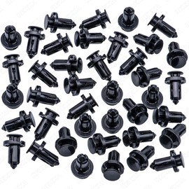 Rexka 40pcs Splash Shield Under Cover Mud Guard Wheelhouse Liner Bumper Cover Push Type Retainer Clip for Nissan 01553-09241 240SX Maxima Subaru Forester Impreza Legacy Outback STI Tribeca WRX