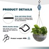 Ticway Pack of 20 stainless steel screw hooks, hooks for
