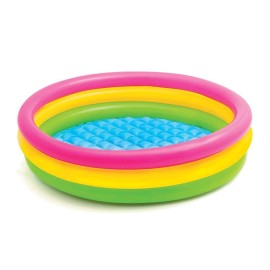 Intex Multicolored Inflatable Kiddie Pool 45 X 10 Inches Safe For Kids Summer Fun