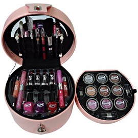Gloss! Make-up Schminkkoffer - Glam's pink - 33 teiliges, 1er Pack (1 x 1.04 kg) Geschenk-Box - Make-up Kit