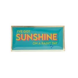 Gift Company Love Plates Glass Plate L I've Got Sunshine on a Rainy Day Turquoise 10 x 0.8 x 21 cm