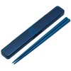 Skater ABC3AG-A Chopsticks & Chopsticks Case Set, Ocean Blue, 7.1