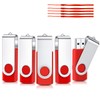 [5-Pack] CardFuss 64GB USB 2.0 Flash Drive - Swivel Thumb