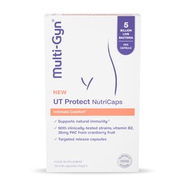 Multi-Gyn UT Protect NutriCaps - Intestinal Health & Balanced Flora with 5 Billion CFU per Capsule - Supports Women's Intimate Flora and Natural Immunity