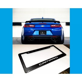 Camaro Chevy Camaro RS LT LT1 SS ZL1 100% Carbon Fiber License Plate Frame (PREMIUM)