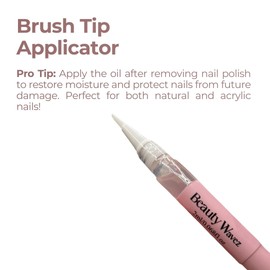 BeautyWavez Nail and Cuticle Oil,Hydrating Oil For Repaired Cuticles,Promotes Nail Growth & Strength, Softens Cuticles, Nourishing & Hydrating 0.68floz