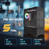 Raidmax I802 Mesh Air Flow Compact Panoramic ATX Mid Tower