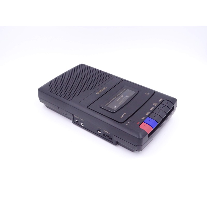 WINTECH HCT-03 Portable Tape Recorder with Handle, Black (AC Adapter