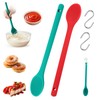 2pcs Extra Long Silicone Mixing Spoon,12 Inch Nonstick Heat Resistant
