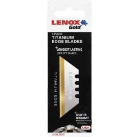 LENOX Gold 20350-GOLD5C Titanium Edge Utility Knife Blade -5-20 Pack NEW - 20 Blades