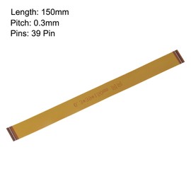 sourcing map FFC FPC Cable 0.3mm Pitch 39 Pin 150mm Flexible Ribbon Cable for LCD Screen