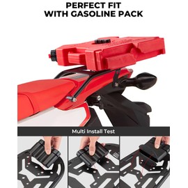 KEMIMOTO Rear Rack Compatible with CRF300L 2025 2024 2023 2022 2021 Luggage Storage Rack Carrier Rear Tail Cargo Enduro Luggage Rack