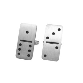 Miniblings Domino Cuff Links Cufflinks Buttons + Box Game Dominoes