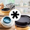 WeddHuis Pot Protectors, Pot Mats, Heat-Resistant, Washable, Stacked Protection Plates