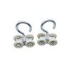 Pack of 5 sliding door castors, sliding door fittings, sliding