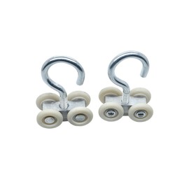 Pack of 5 sliding door castors, sliding door fittings, sliding door rollers, suitable for sliding doors, cupboards, compartments