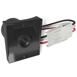 Solus SPC-320 120V Automatic Dusk to Dawn Photocell Photo Control Light Sensor Switch for Hardwire Outdoor Lamp Posts with Ezee Change Plug, Works with Most Fixtures and Bulbs, UL Listed, Black