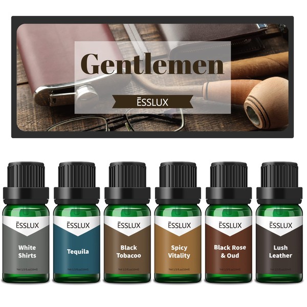 ESSLUX Gentlemen - Juego de aceites aromáticos