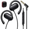 iMangoo 3.5mm Earbuds Wired Over Ear Buds with Microphone 5FT