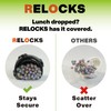 RELOCKS 12 in. Plastic Serving Trays with Lids, Party Platter,