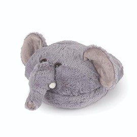 COZY NOXXIEZ Plush Foot Warmer One Piece with Cuddly Soft Cushion for Children and Adults Elephant Grey 38/38.5 EU, gray