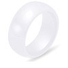 PAURO Women's Classic Engagement Wedding Band Rings Ceramic, Leather