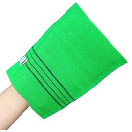 Heizi Korean Scrubbing Mittens, Exfoliating Face, Soles, Bath, Sauna, Half Body Bathing Goods, Set of 6