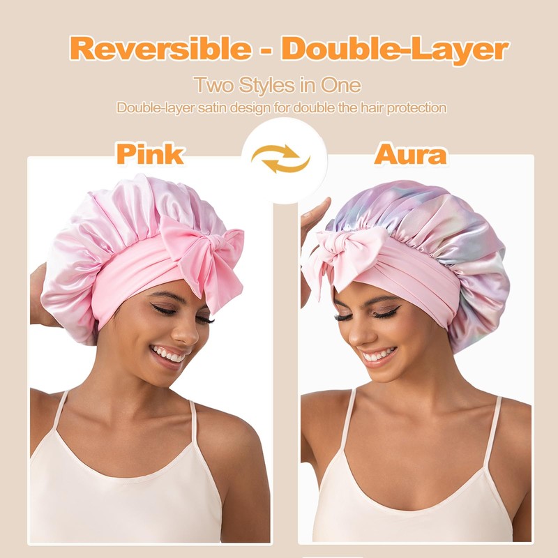 GDTOGRT - Capo de seda satinada para mujeres durmientes, gorras