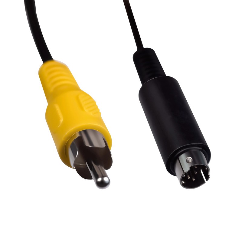 XTPTFABS 8-Pin Mini DIN to RCA Male Connector Compatible with