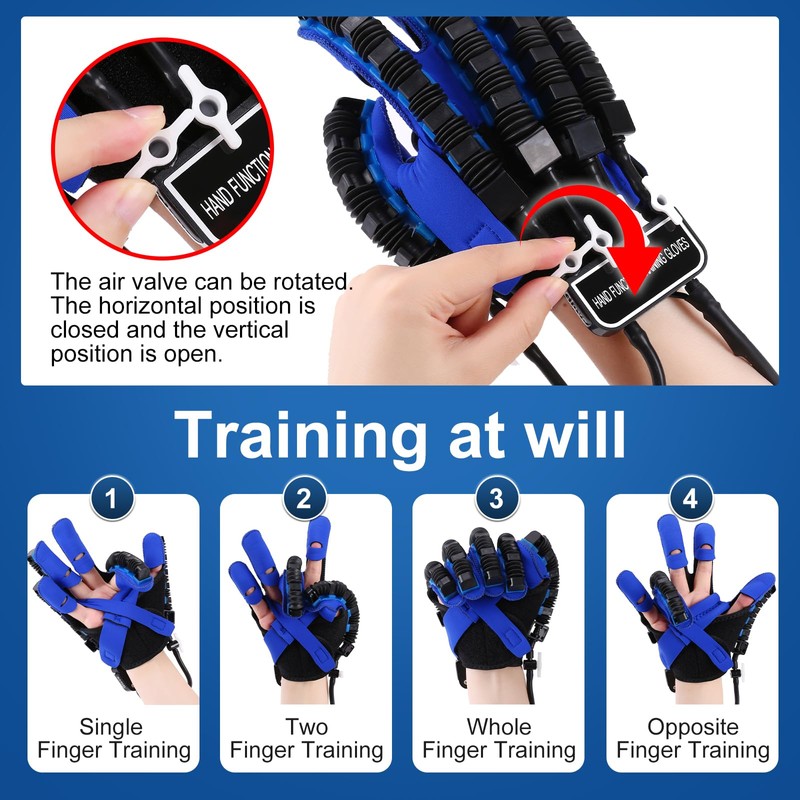 Tairibousy Rehability Robot Gloves Hemiplegia Hand Stroke Recovery Equipment, Hand