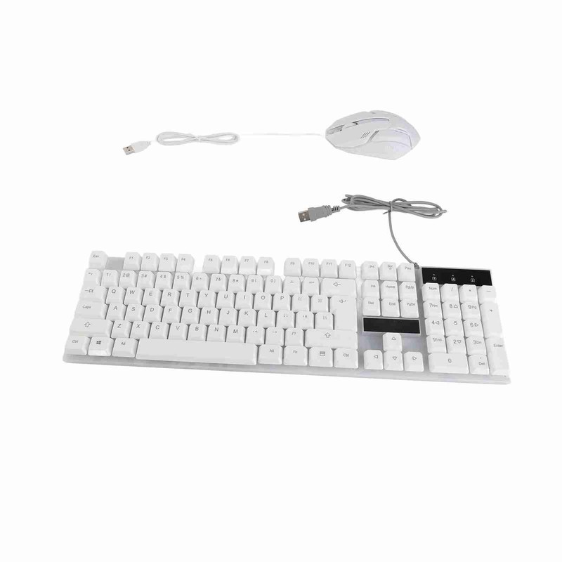 Keyboard and Mouse Combo 104 Keys RGB Backlit USB Wired