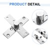 uxcell 4Pcs 360 Degree Rotating Pivot Hinges, 98.5 x 24mm