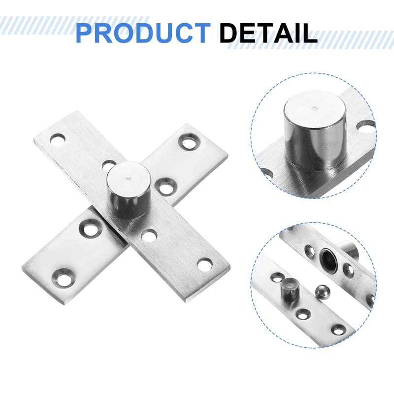 uxcell 4Pcs 360 Degree Rotating Pivot Hinges, 98.5 x 24mm