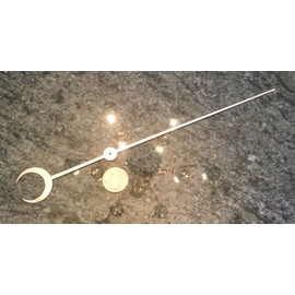 kranker clocks USA vintage neon electric clock seconds hand 10 1/2 long crescent moon new re make