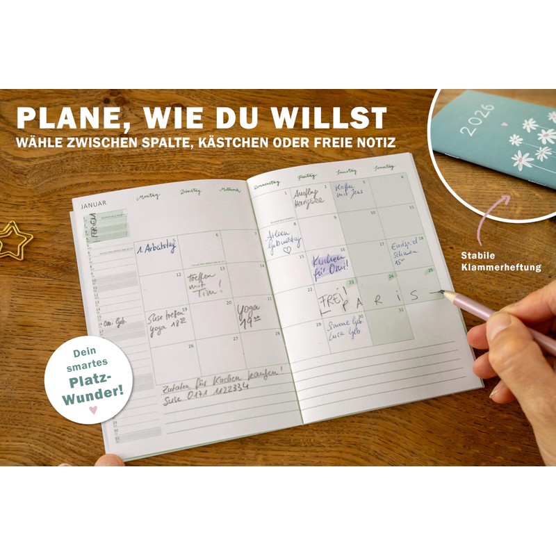 Eine der Guten Appointment Calendar A6 - Calendar 2026, Mini