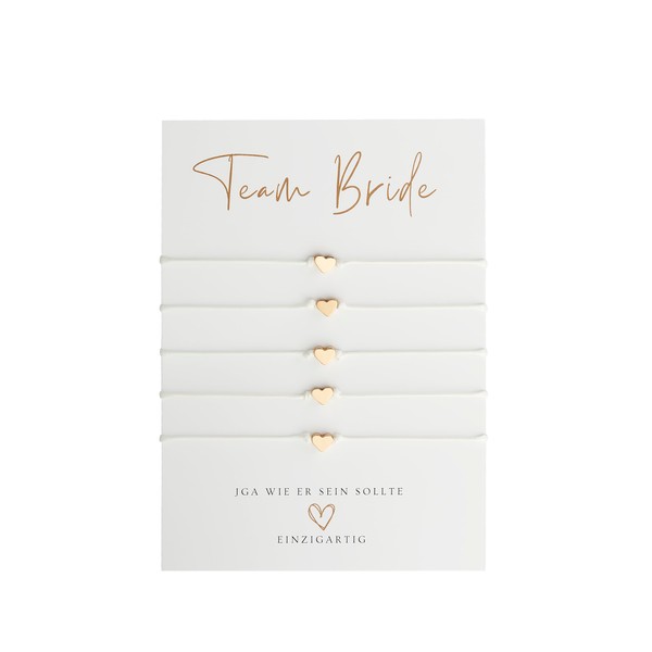 Briefzauber JGA Bracelets Set of 5 | Simple & Minimal