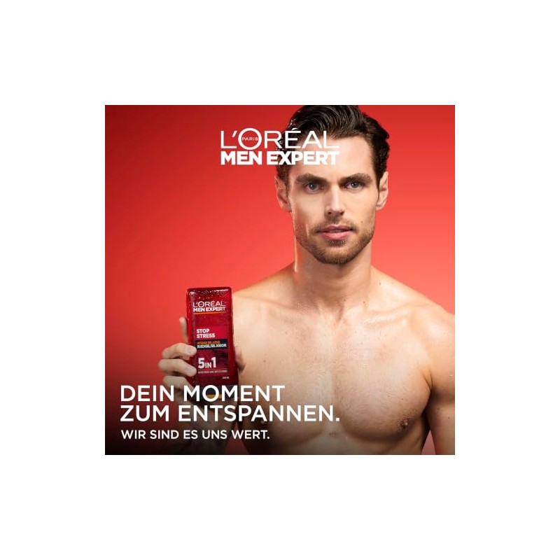 L'Oréal Men Expert Shower Gel for Body, Face and Hair,