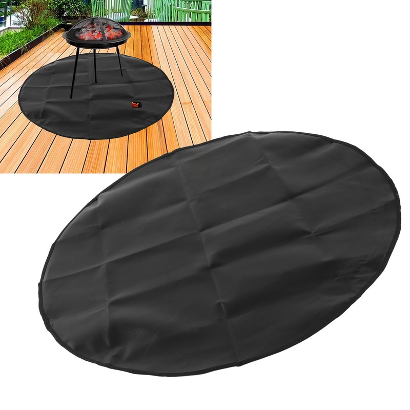 Under Grill Mat Round Rain Proof Dust Proof Sunshade Grill