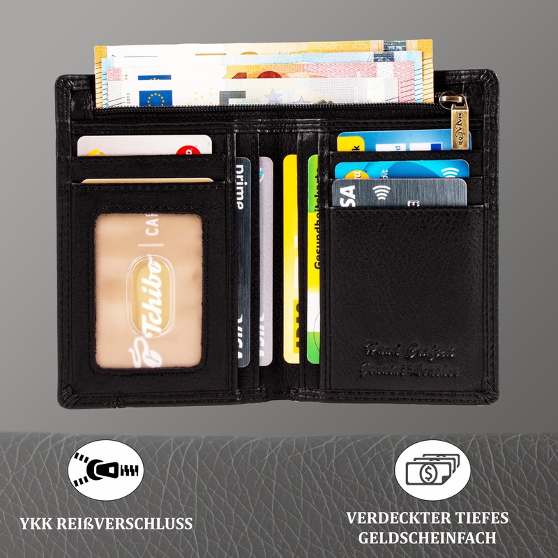 Matador 8107 Wallet, Nappa Black, Classic